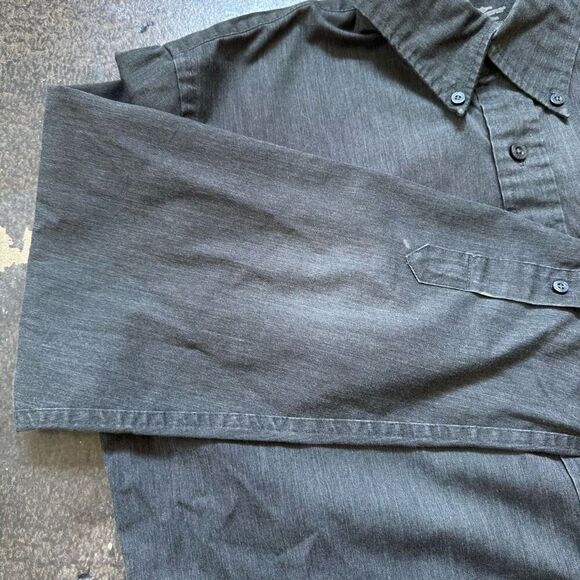 Dockers Button Down Long Sleeve Shirt Size Medium Stain Defender Cotton Blend - Picture 7 of 16